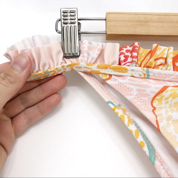 MINKPINK Animal Orchid Ruffle Bikini Bottom L - Picture 2 of 7